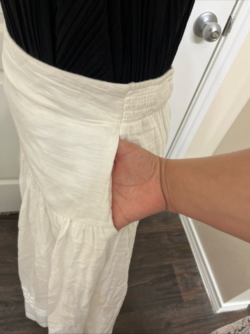 Anthropologie Inspired by ON 34Th Women's White Maxi Skirt Size Large NWOT Boho - Picture 9 of 11